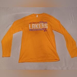 Mens LA Lakers T-Shirt MEDIUM Yellow 🆕 Los Angeles Cotton Shirt 🏀 NBA